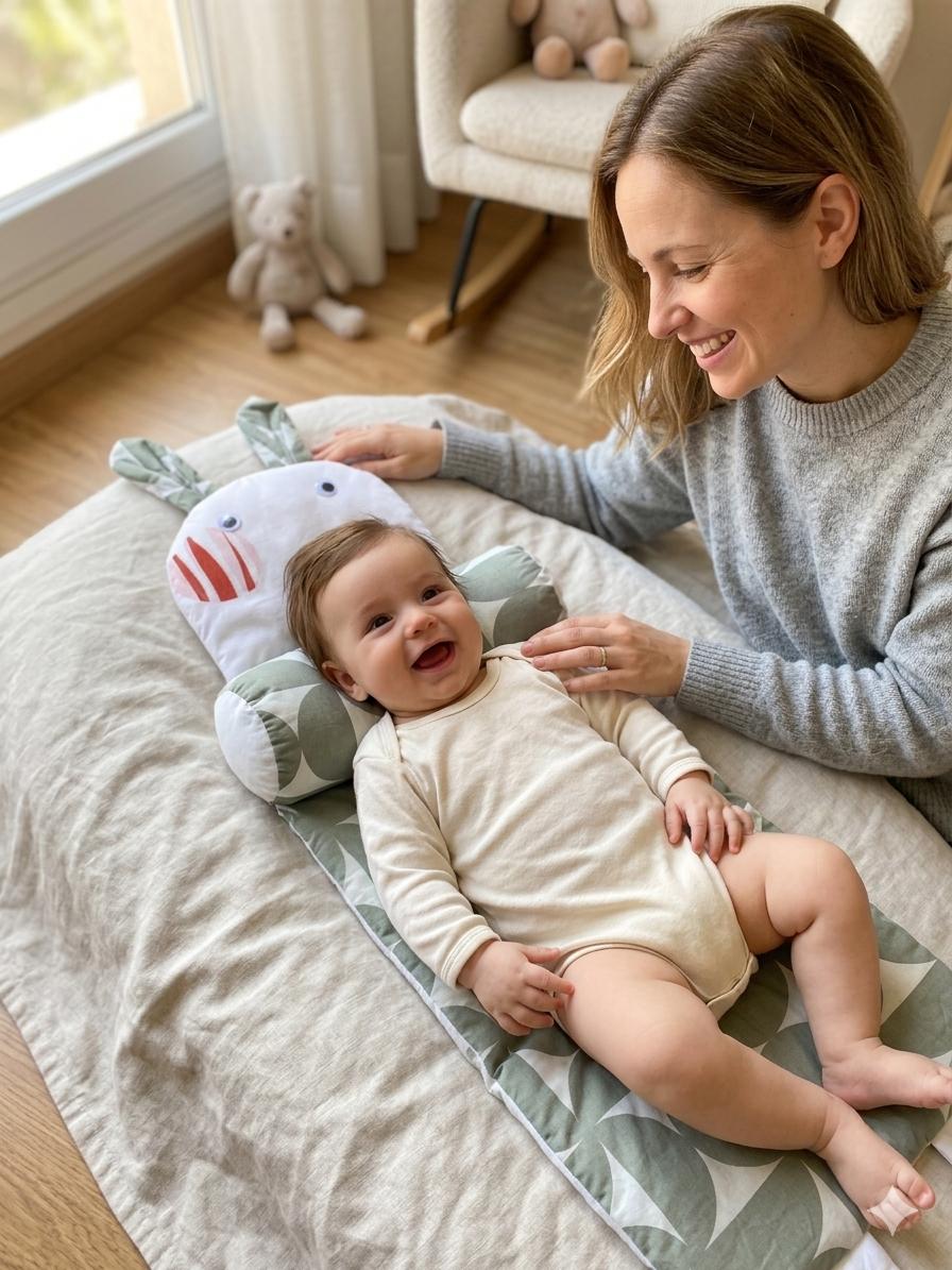 Anti-Roll Adjustable Baby Pillow