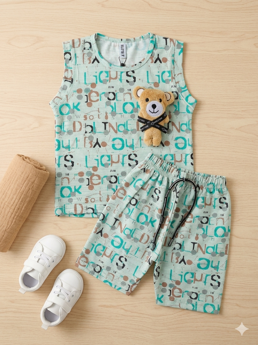 Premium Comfort Printed Summer Set for Baby Boys
