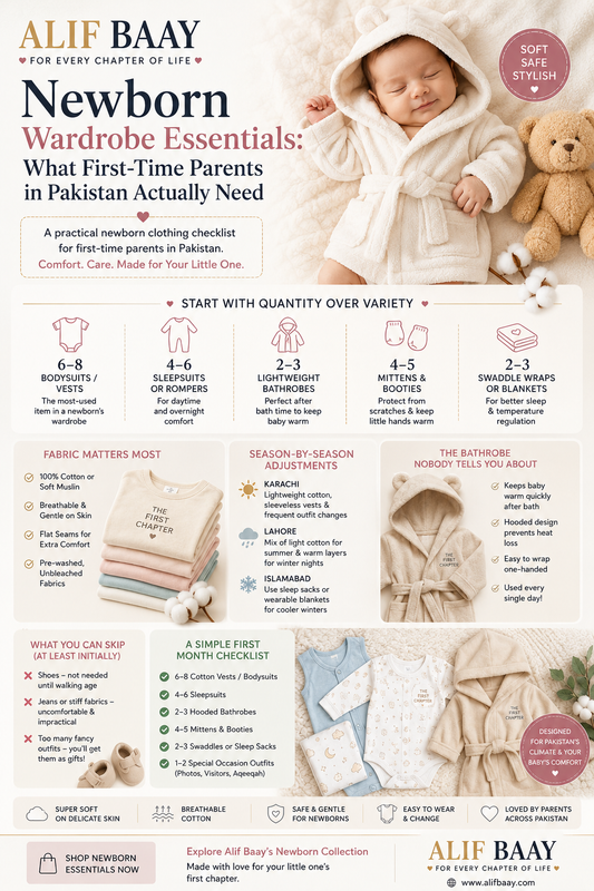 Newborn Wardrobe Essentials: What First-Time Parents in Pakistan Actually Need