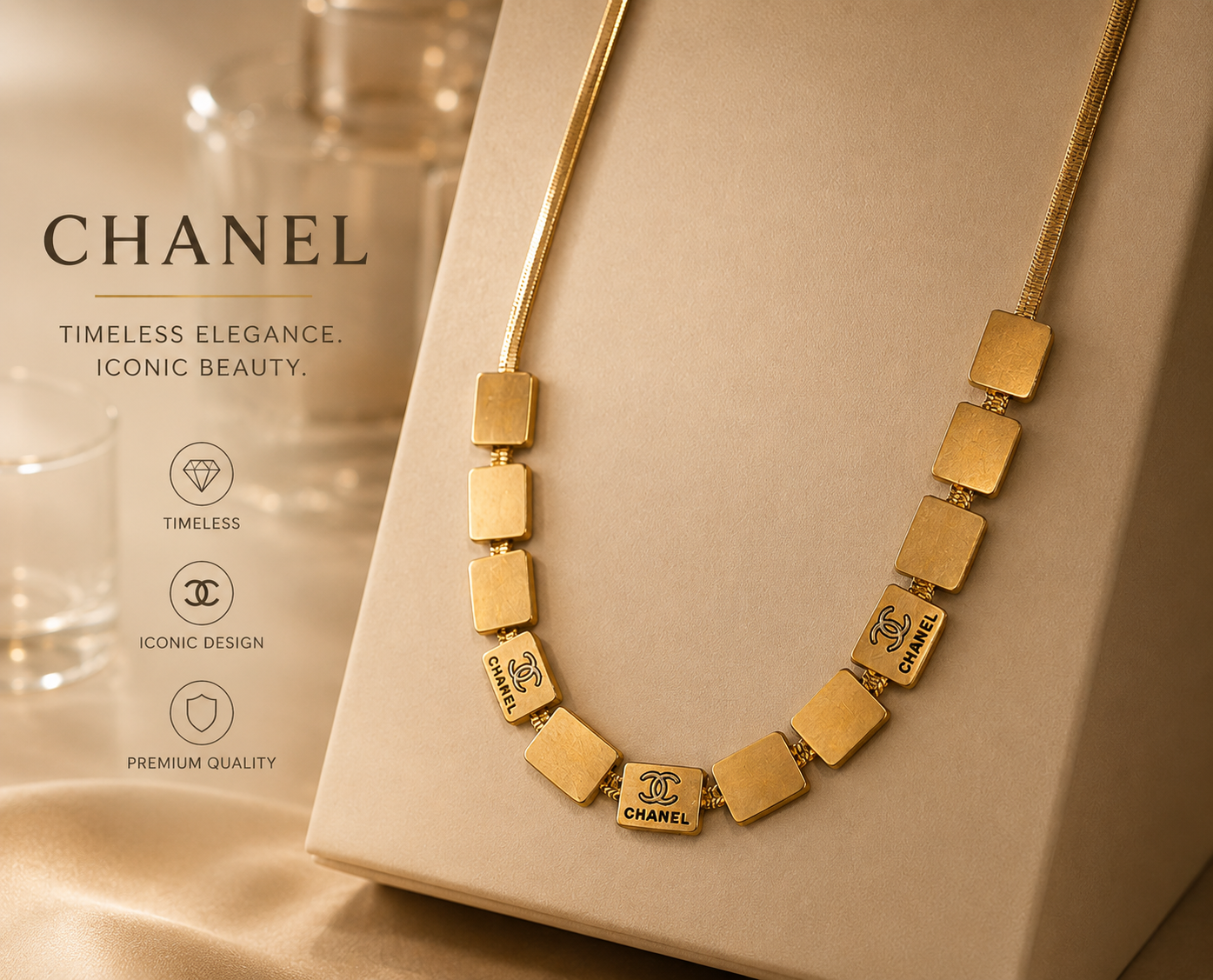 Luxury Gold Geometric Necklace – Timeless Statement Jewelry
