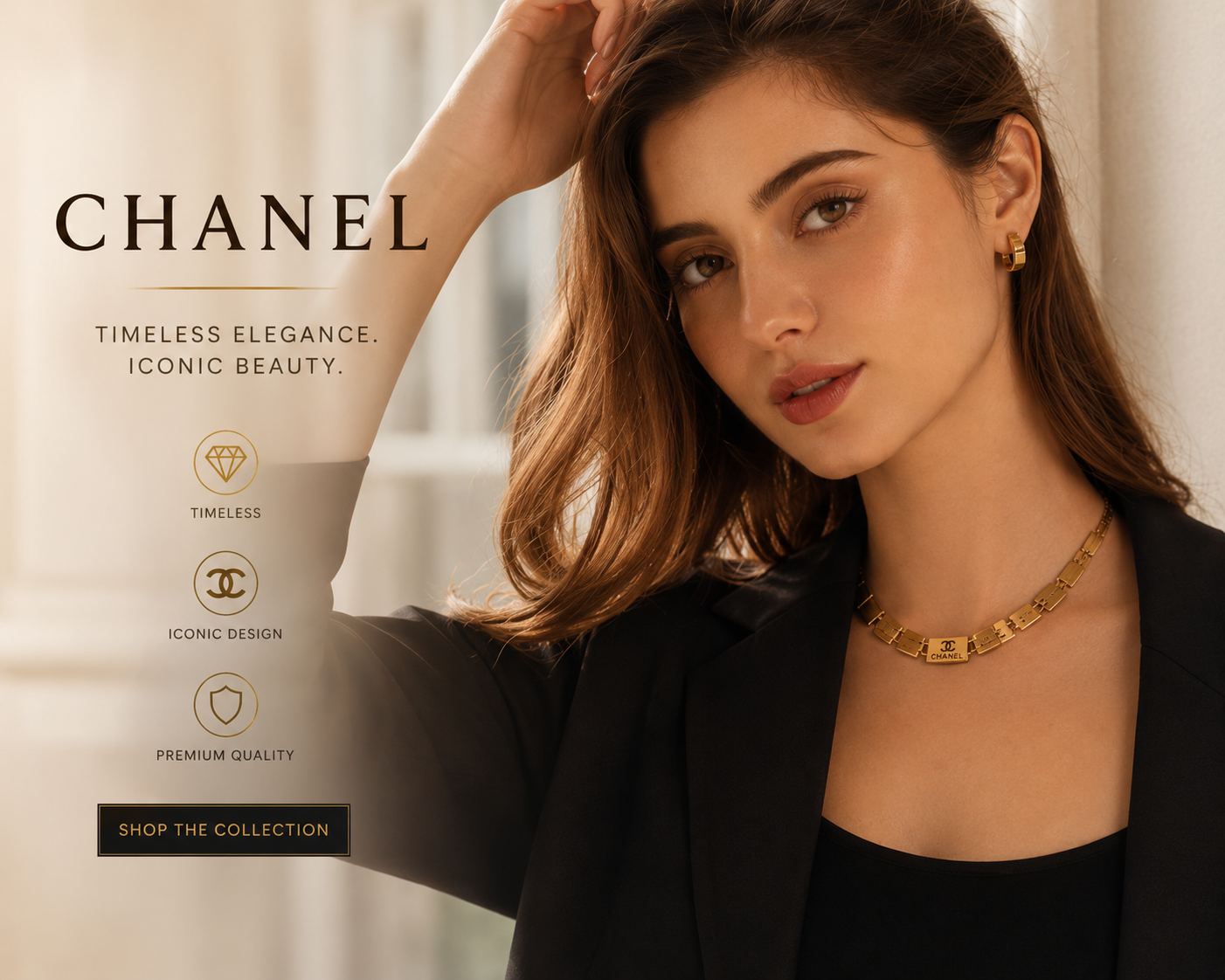 Luxury Gold Geometric Necklace – Timeless Statement Jewelry