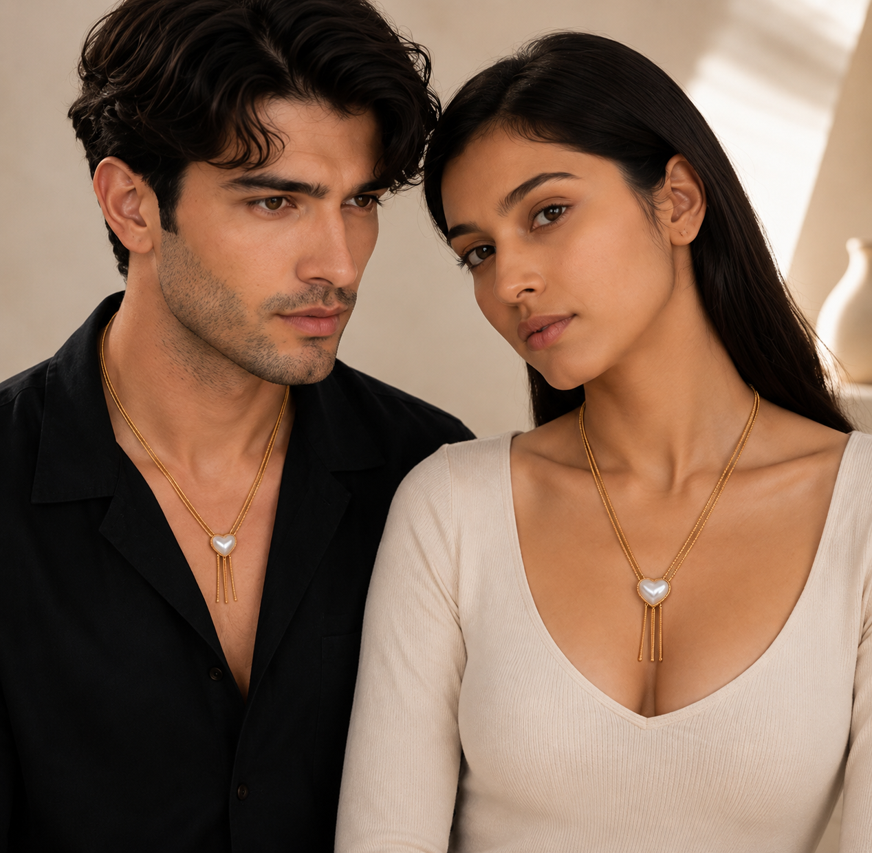 Luxury Heart Pendant Necklace – Elegant Gold Love Necklace
