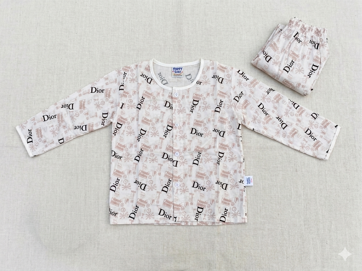 Premium Kids' Dior-Inspired Co-ord Set
