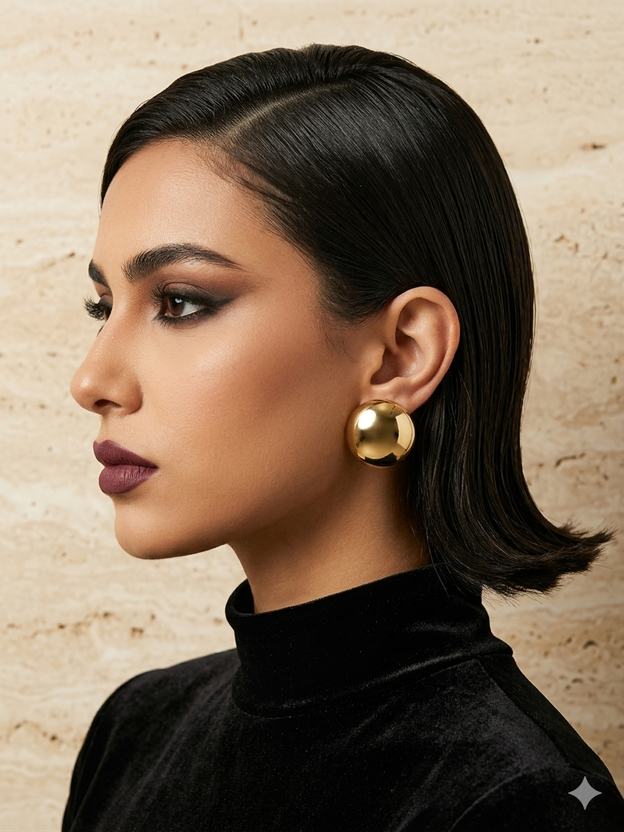 Liquid Gold Dome Statement Studs