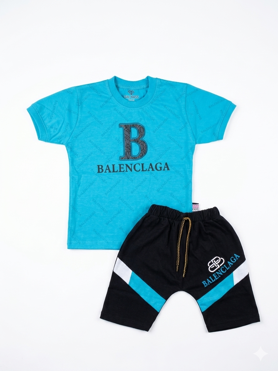 Premium Balenciaga-Inspired Kids' Co-ord Set