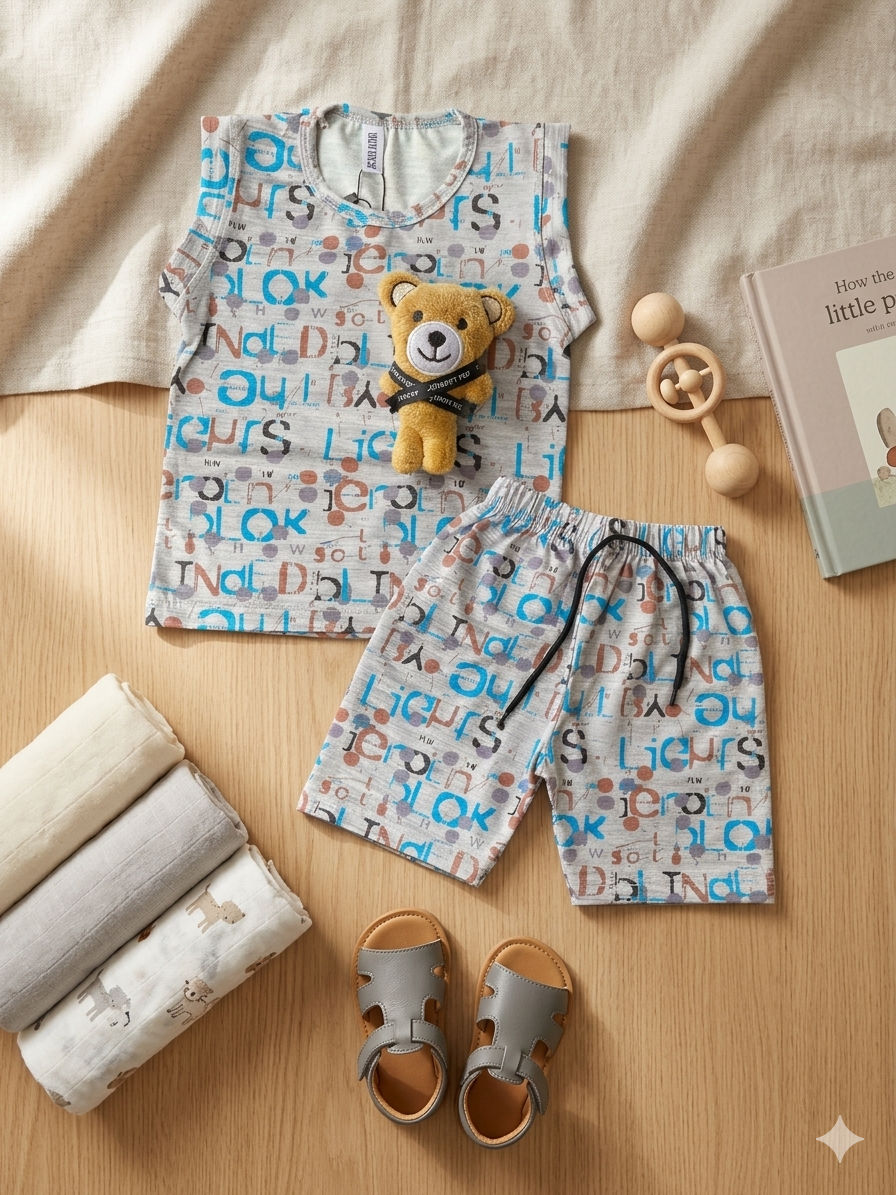 Premium Comfort Printed Summer Set for Baby Boys