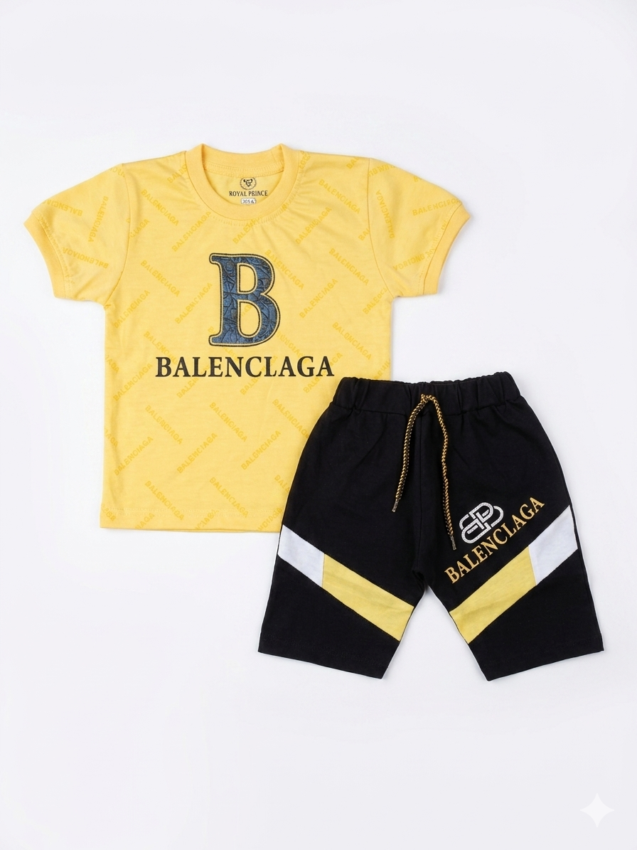 Premium Balenciaga-Inspired Kids' Co-ord Set