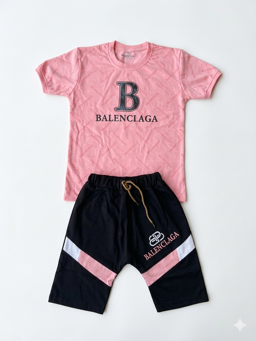 Premium Balenciaga-Inspired Kids' Co-ord Set