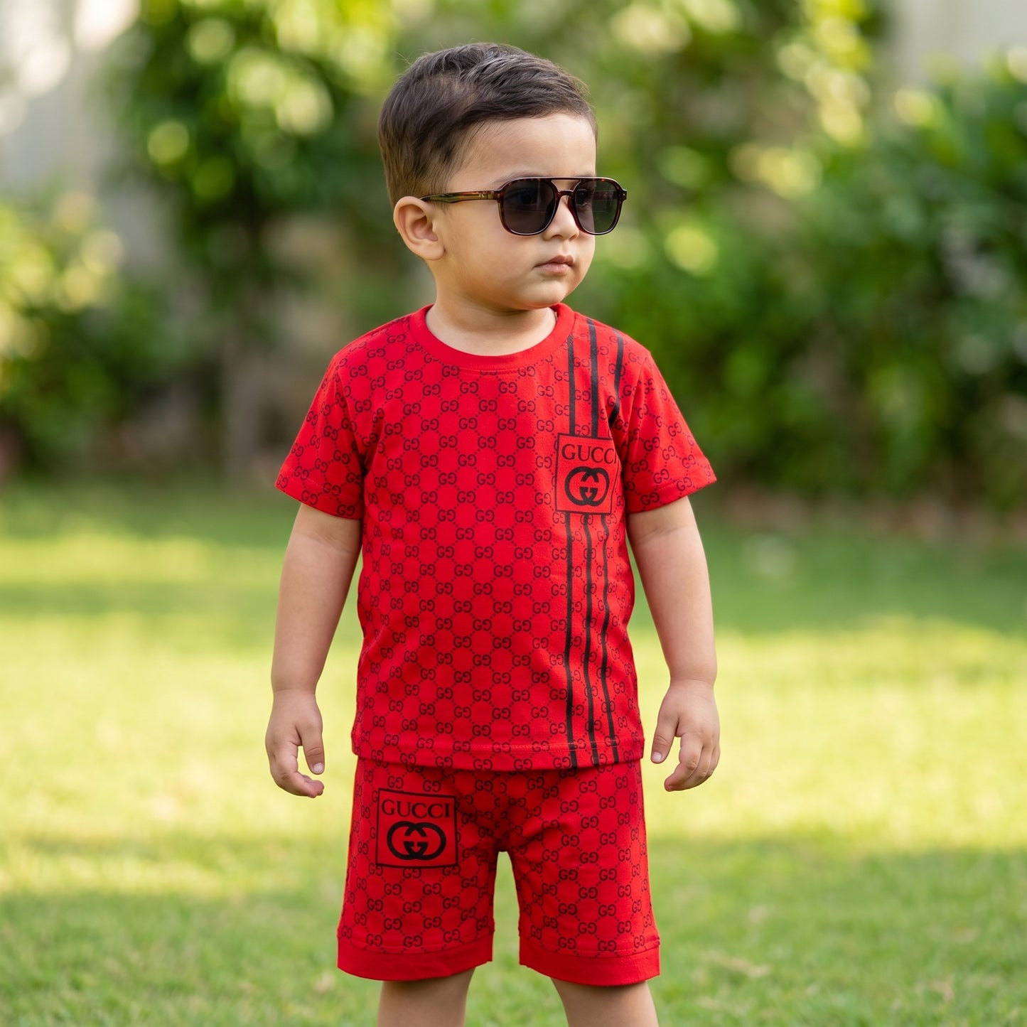Luxury Designer-Inspired Kids' Co-ord Set –  Cotton Blend