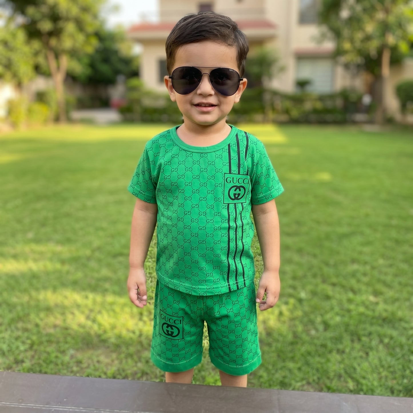 Luxury Designer-Inspired Kids' Co-ord Set –  Cotton Blend