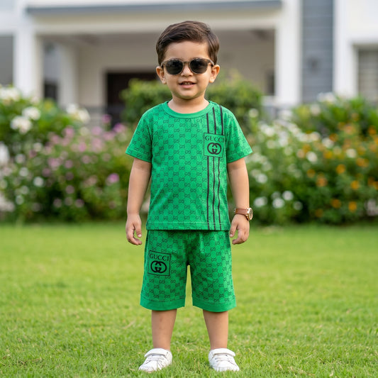 Luxury Designer-Inspired Kids' Co-ord Set –  Cotton Blend